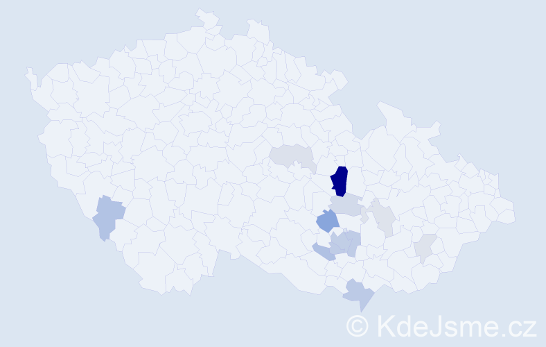 Příjmení: 'Sperát', počet výskytů 29 v celé ČR