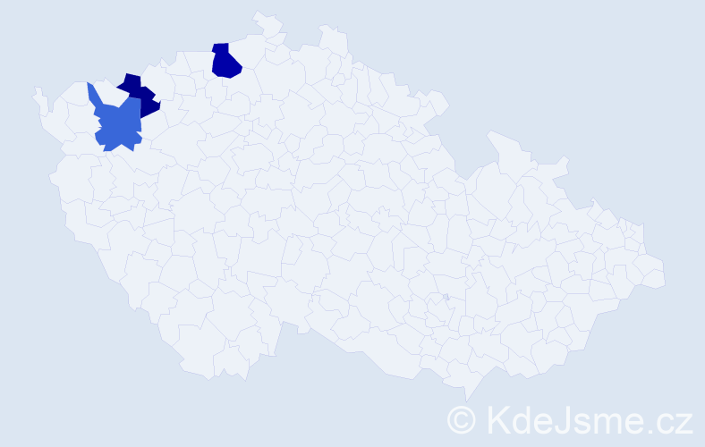 Příjmení: 'Harmaš', počet výskytů 4 v celé ČR