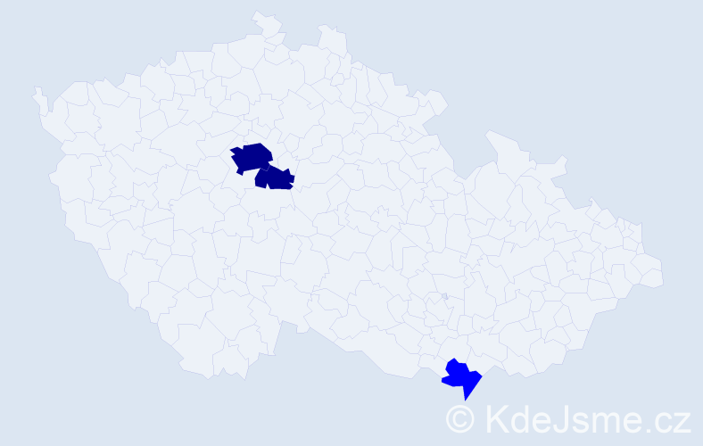 Příjmení: 'Frieszová', počet výskytů 5 v celé ČR