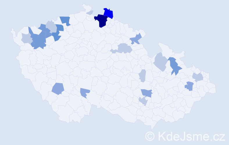 Příjmení: 'Dedecius', počet výskytů 57 v celé ČR