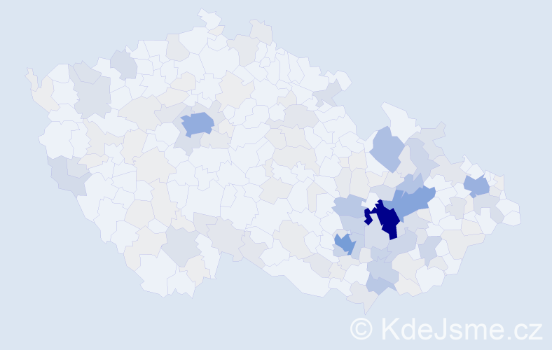 Příjmení: 'Soldán', počet výskytů 676 v celé ČR
