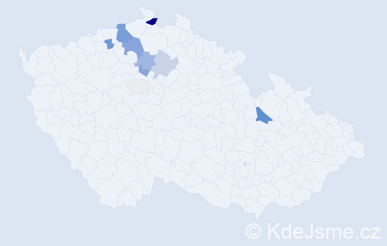 Příjmení: 'Stibinger', počet výskytů 16 v celé ČR