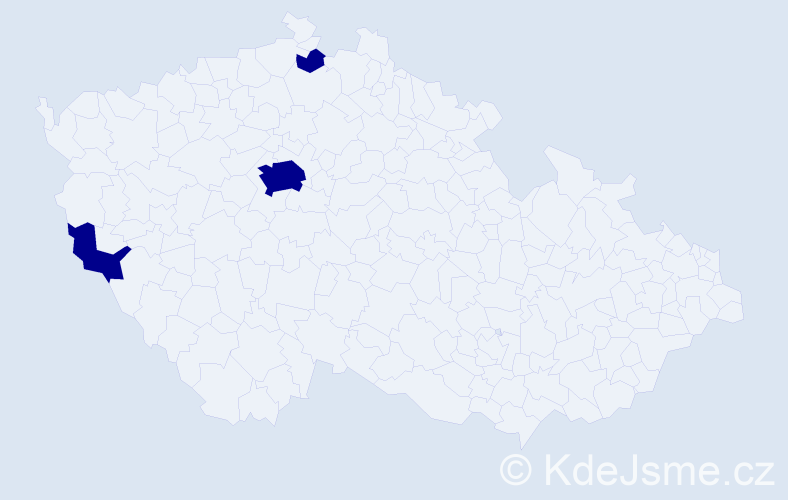 Příjmení: 'Iwachowá', počet výskytů 3 v celé ČR