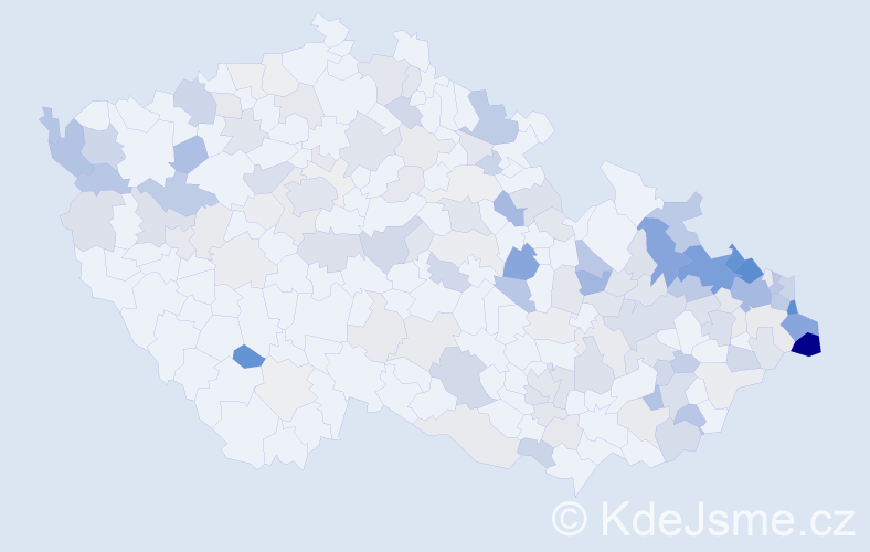 Příjmení: 'Benková', počet výskytů 474 v celé ČR