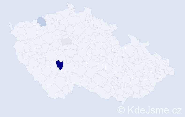 Příjmení: 'Podlisková', počet výskytů 12 v celé ČR