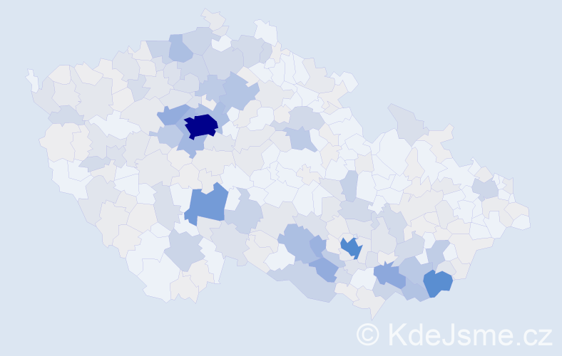 Příjmení: 'Knotek', počet výskytů 1269 v celé ČR