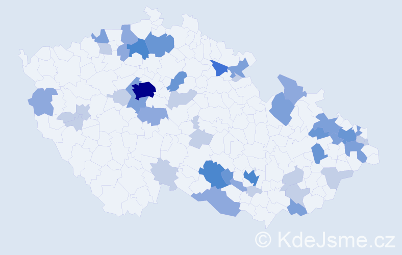 Příjmení: 'Laš', počet výskytů 112 v celé ČR