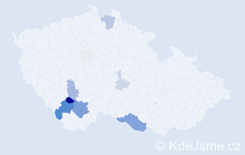Příjmení: 'Rothschedl', počet výskytů 28 v celé ČR