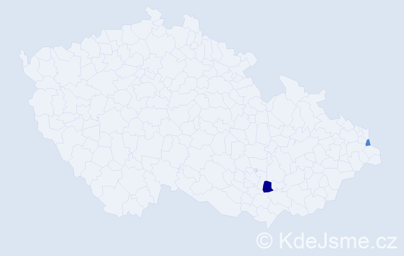 Příjmení: 'Rafáč', počet výskytů 4 v celé ČR