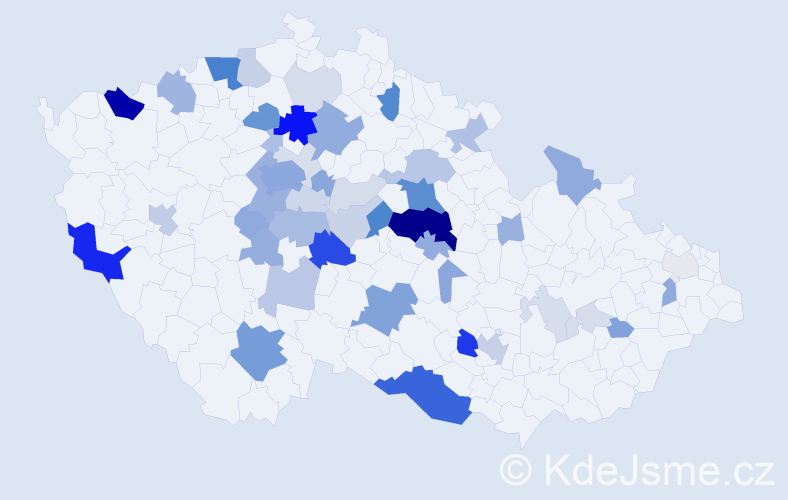 Příjmení: 'Lichtenberg', počet výskytů 186 v celé ČR