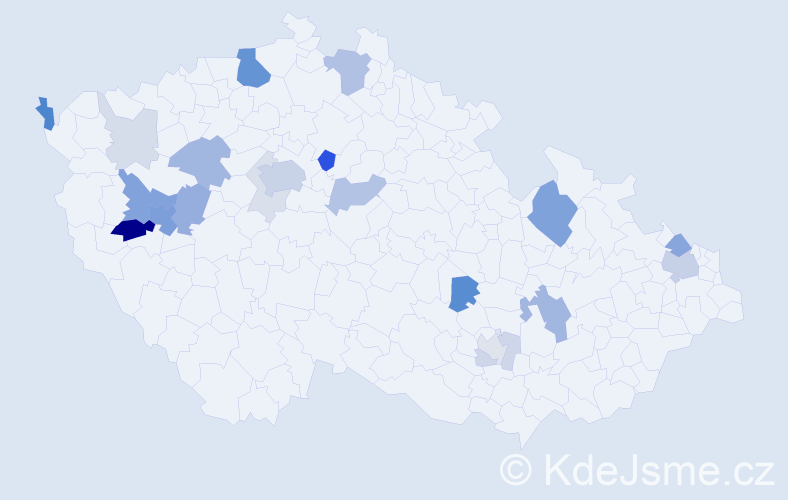 Příjmení: 'Greif', počet výskytů 70 v celé ČR