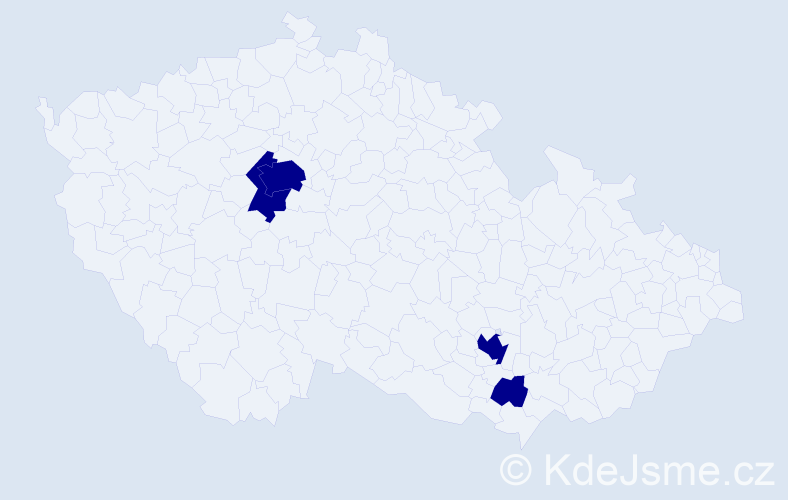 Příjmení: 'Abdali', počet výskytů 4 v celé ČR