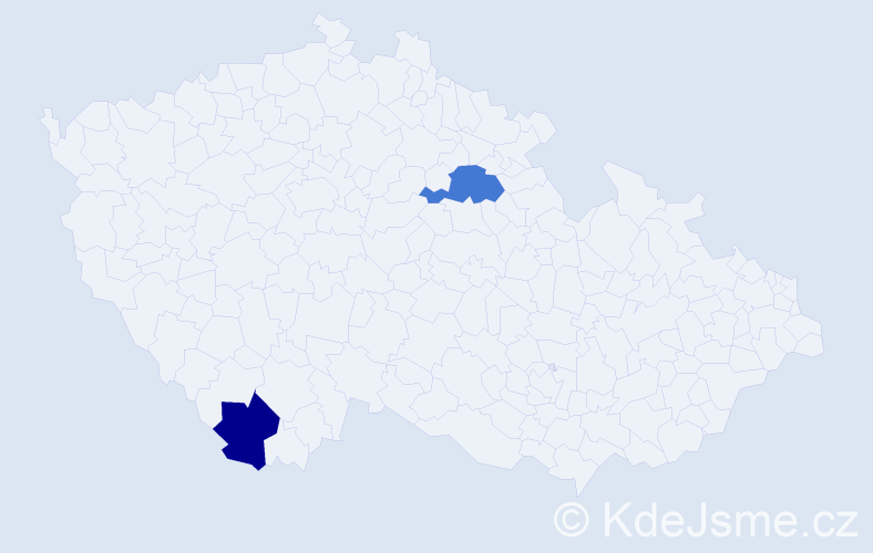 Příjmení: 'Daoudi', počet výskytů 7 v celé ČR