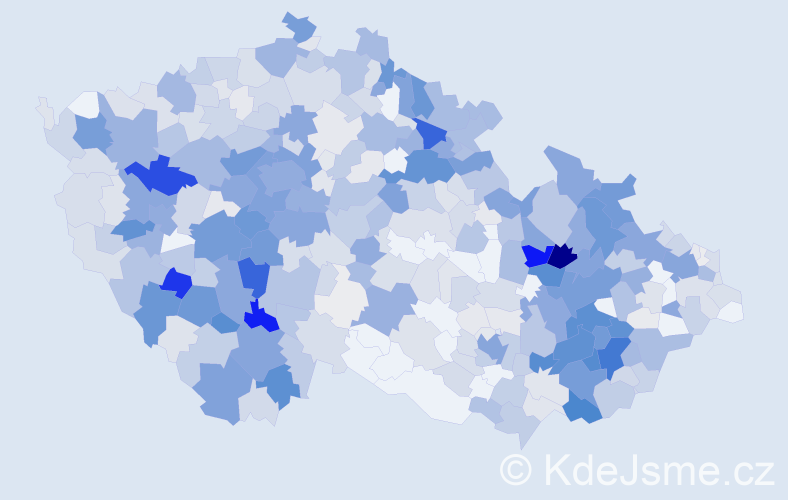 Příjmení: 'Petřík', počet výskytů 2260 v celé ČR