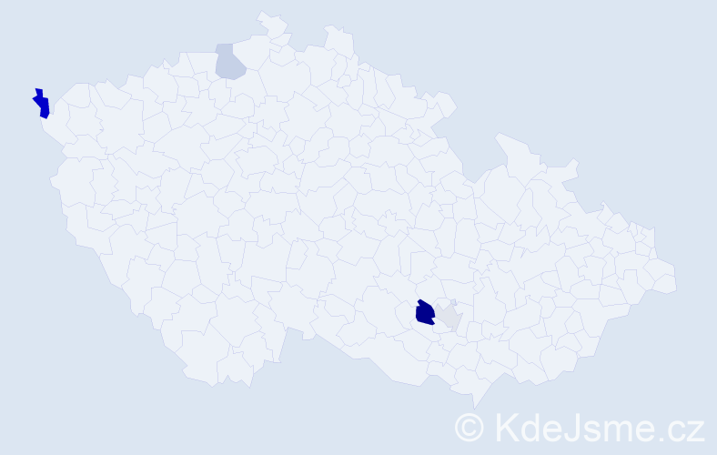 Příjmení: 'Bär', počet výskytů 7 v celé ČR