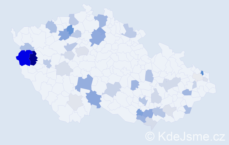 Příjmení: 'Majerčíková', počet výskytů 99 v celé ČR