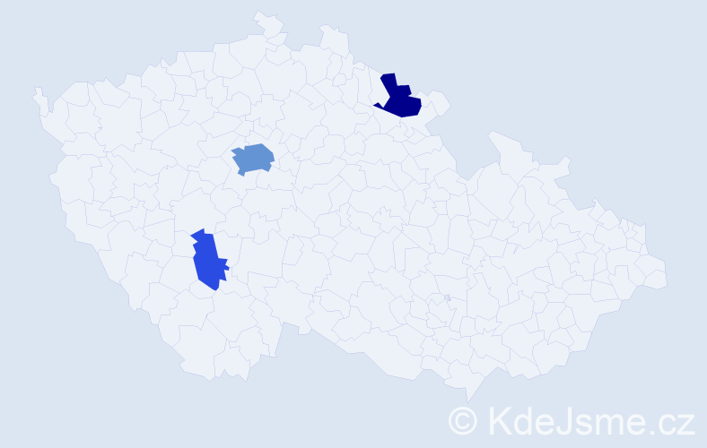 Příjmení: 'Elhenická', počet výskytů 11 v celé ČR