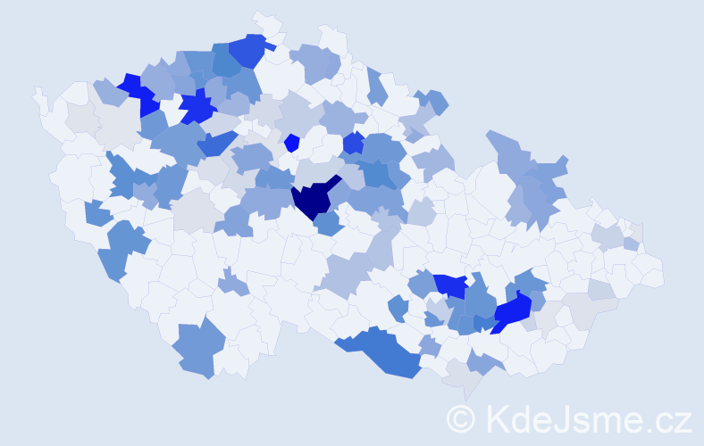 Příjmení: 'Podaná', počet výskytů 479 v celé ČR