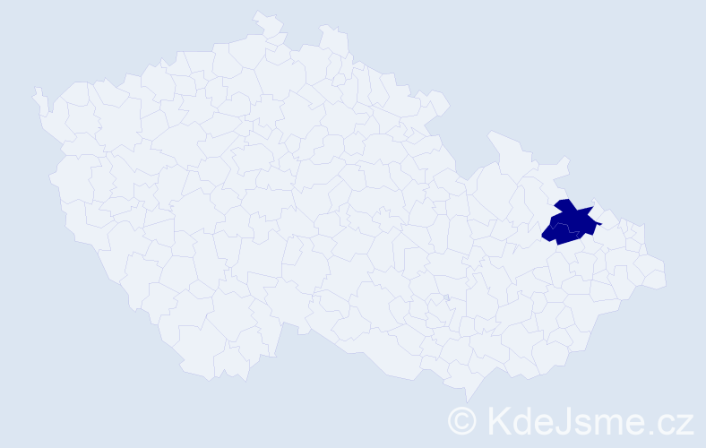 Příjmení: 'Kerak', počet výskytů 2 v celé ČR