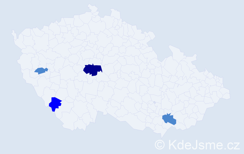 Příjmení: 'Reichart', počet výskytů 7 v celé ČR