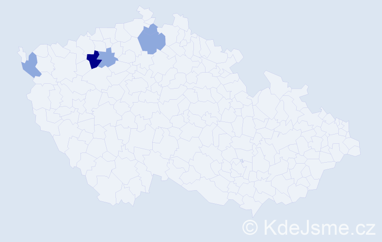 Příjmení: 'Kotapišová', počet výskytů 11 v celé ČR