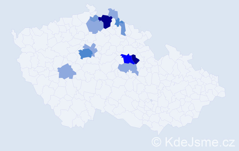 Příjmení: 'Fidrhelová', počet výskytů 31 v celé ČR