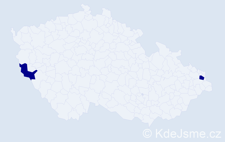 Příjmení: 'Zisser', počet výskytů 2 v celé ČR