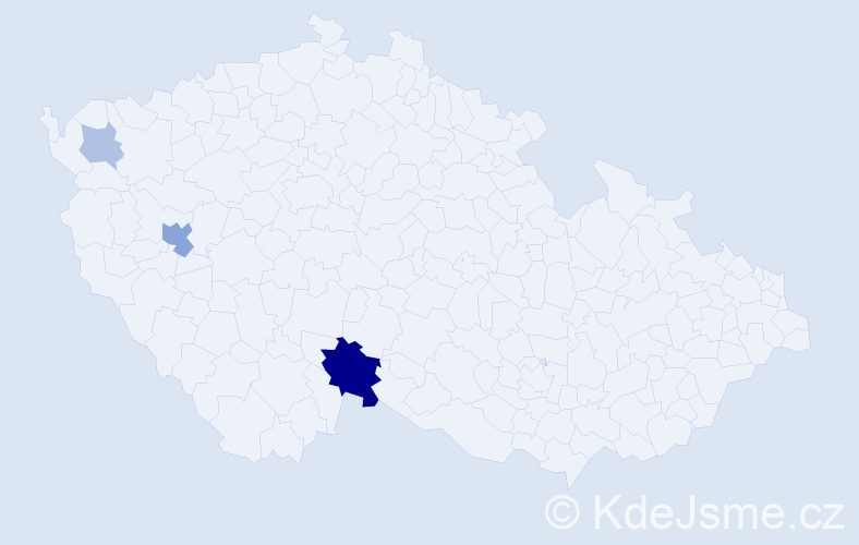 Příjmení: 'Garhofer', počet výskytů 9 v celé ČR