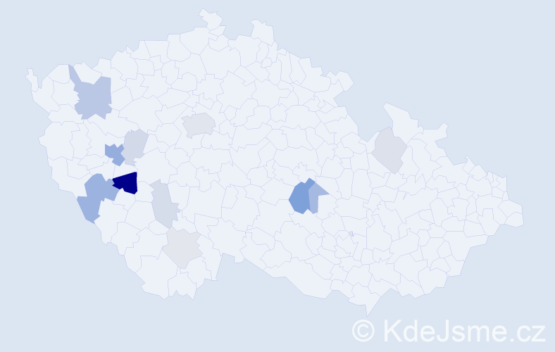 Příjmení: 'Apolínová', počet výskytů 34 v celé ČR