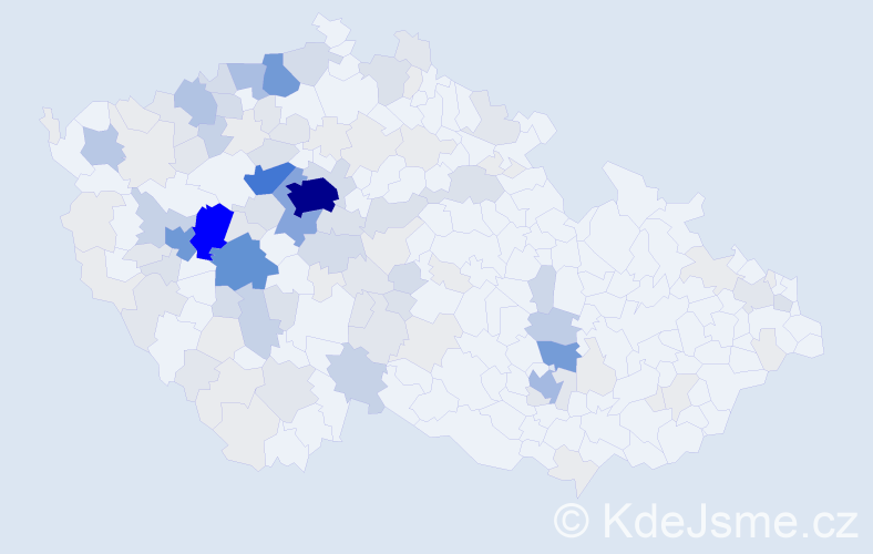 Příjmení: 'Bejčková', počet výskytů 470 v celé ČR