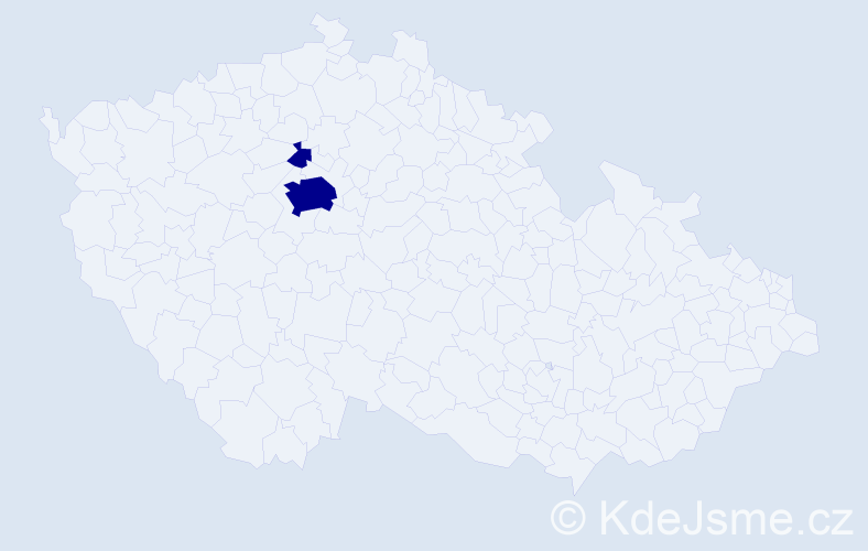 Příjmení: 'Kostelánská', počet výskytů 4 v celé ČR