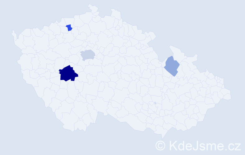Příjmení: 'Karnošová', počet výskytů 11 v celé ČR