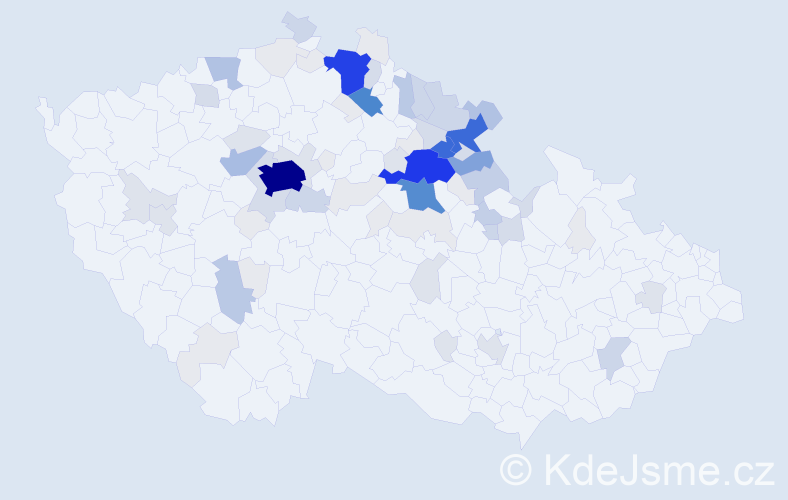 Příjmení: 'Cejnar', počet výskytů 377 v celé ČR