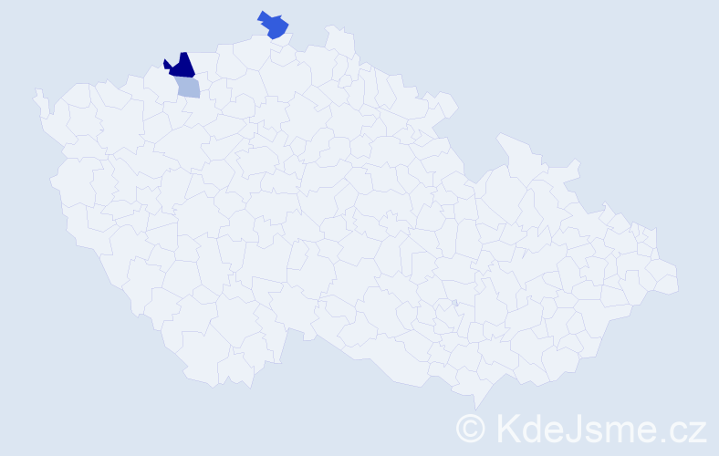 Příjmení: 'Rejhart', počet výskytů 7 v celé ČR