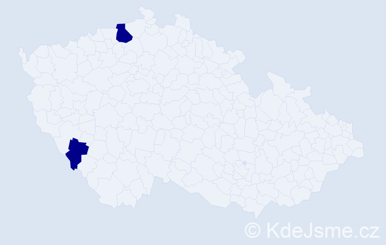 Příjmení: 'Ausprungová', počet výskytů 2 v celé ČR