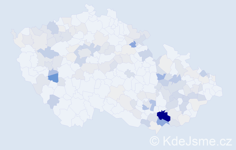 Příjmení: 'Kristová', počet výskytů 469 v celé ČR