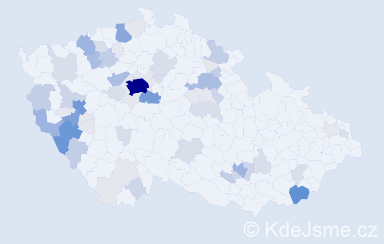 Příjmení: 'Tykalová', počet výskytů 231 v celé ČR