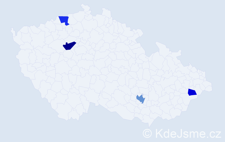 Příjmení: 'Rocca', počet výskytů 9 v celé ČR