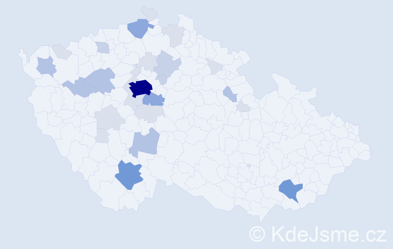 Příjmení: 'Helmichová', počet výskytů 82 v celé ČR