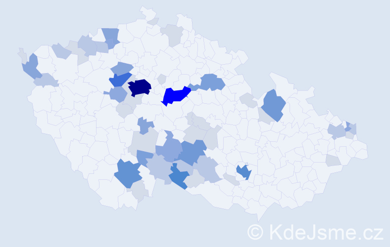 Příjmení: 'Podhrázská', počet výskytů 152 v celé ČR