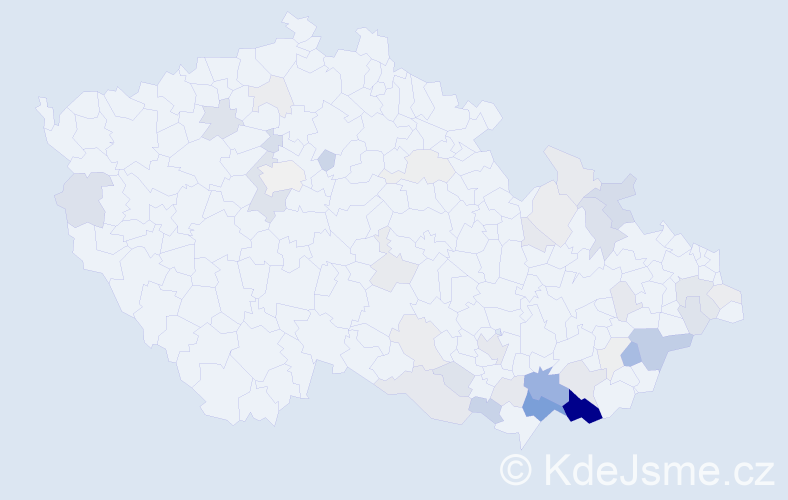 Příjmení: 'Mikéska', počet výskytů 142 v celé ČR