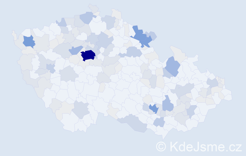 Příjmení: 'Winter', počet výskytů 497 v celé ČR