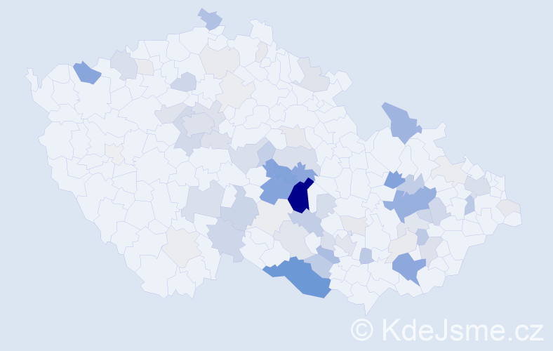 Příjmení: 'Kamarád', počet výskytů 253 v celé ČR