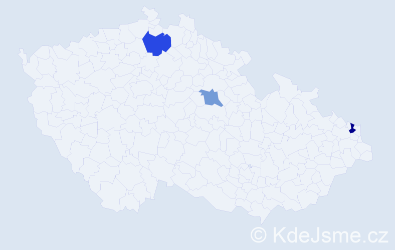 Příjmení: 'Čupaj', počet výskytů 8 v celé ČR