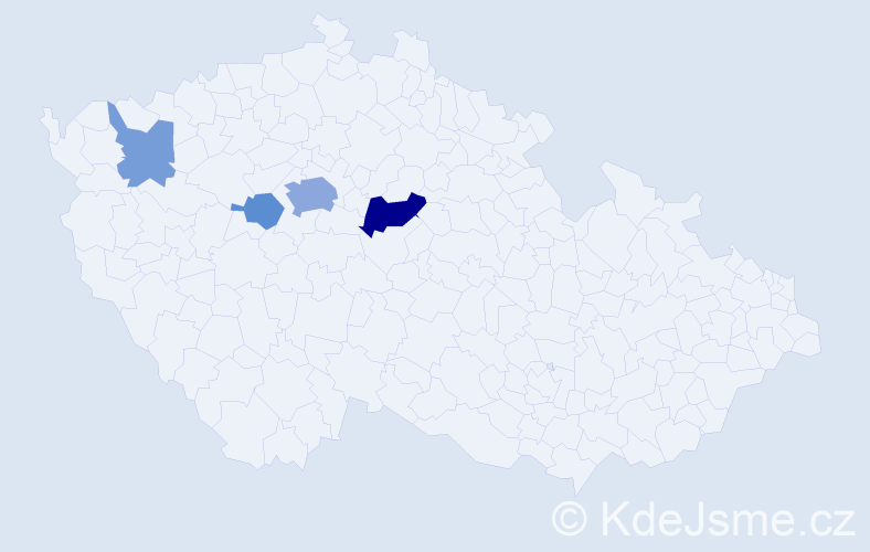 Příjmení: 'Briki', počet výskytů 11 v celé ČR