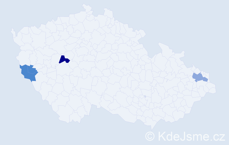 Příjmení: 'Achberger', počet výskytů 11 v celé ČR