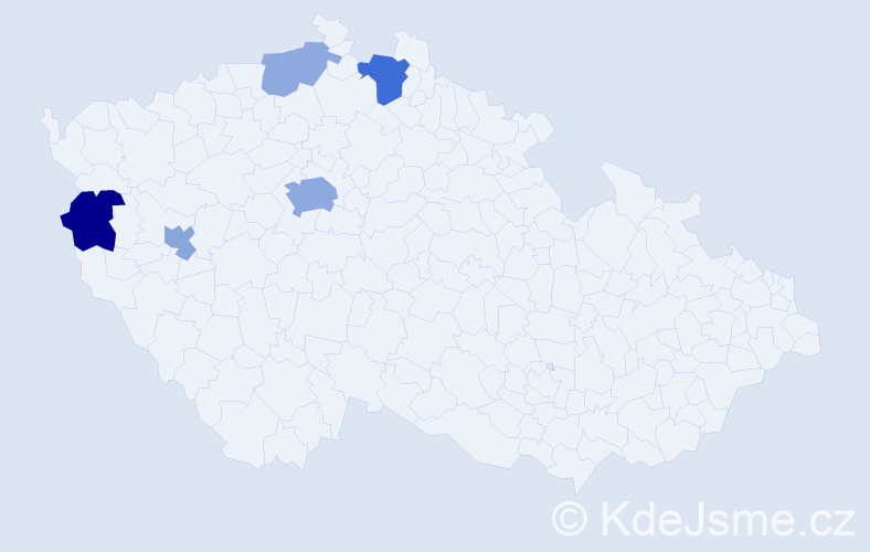 Příjmení: 'Gomoláková', počet výskytů 19 v celé ČR