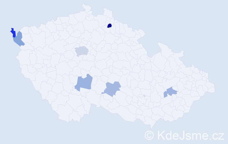 Příjmení: '"Le Thi Thuy"', počet výskytů 10 v celé ČR