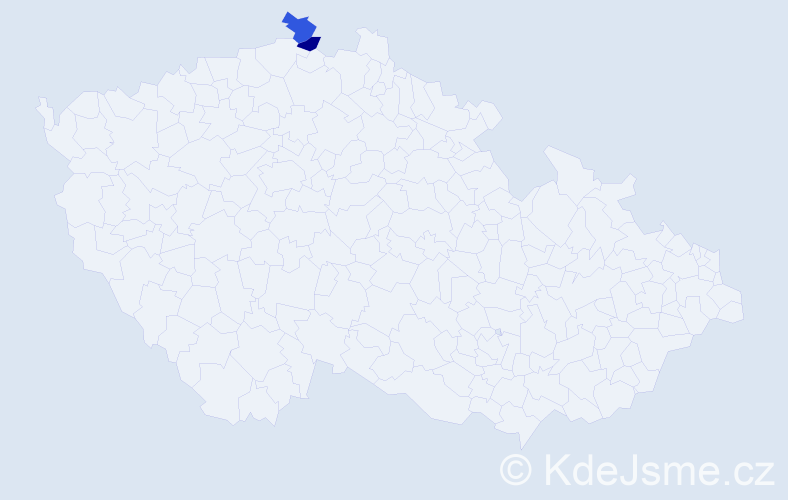 Příjmení: 'Klinarová', počet výskytů 2 v celé ČR