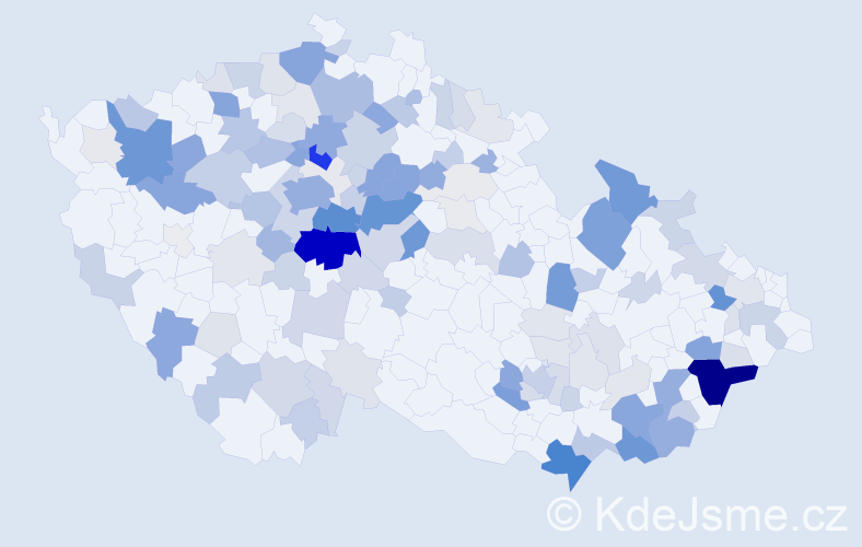 Příjmení: 'Hnátková', počet výskytů 475 v celé ČR